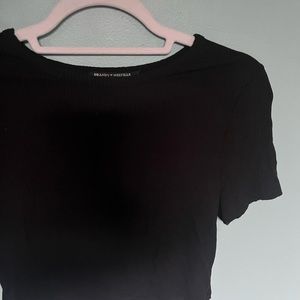 Black brandy Melville crop top